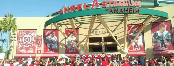 Angel Stadium of Anaheim is one of Stadiums I Have Visited.