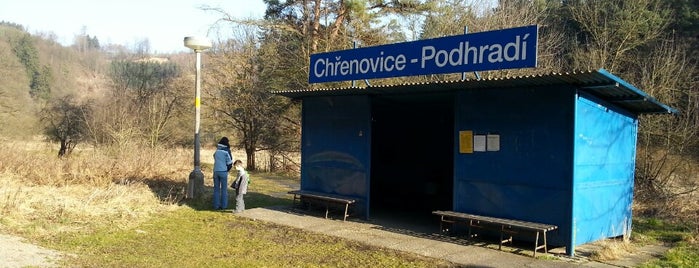 Železniční zastávka Chřenovice-Podhradí is one of Železniční stanice ČR: Ch-J (4/14).