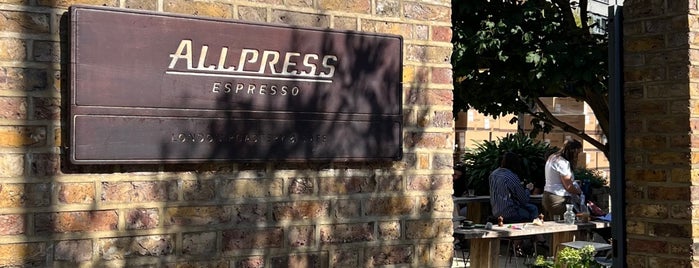 Allpress Espresso Roastery & Cafe is one of London is burning.