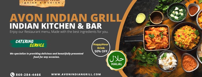 Avon Indian Grill is one of Hartford.