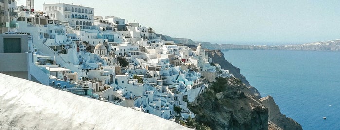 Fira is one of Greece. Santorini.
