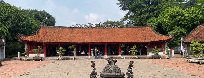 Văn Miếu Quốc Tử Giám (Temple of Literature) is one of Hanoi.