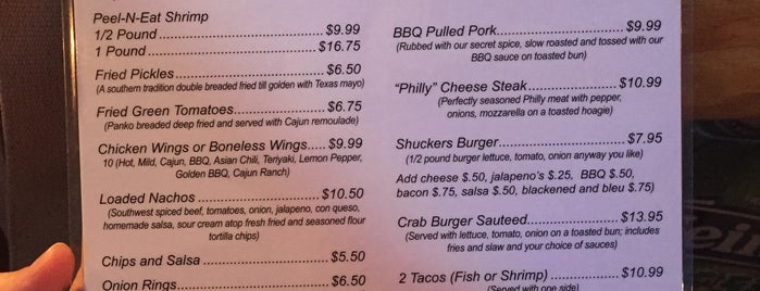 Shucker's Oyster Bar is one of Seafood restaurants.