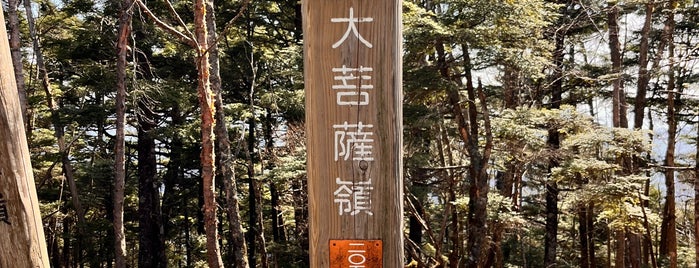 Mt. Daibosatsurei is one of 山梨百名山.