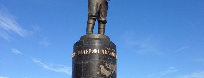 Monument to Valery Chkalov is one of История, памятники, личности, площади.