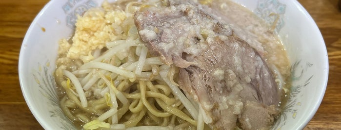 らーめん松信 is one of ラーメン二郎本家と愉快なインスパイアたち(東日本).