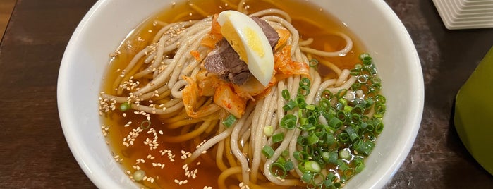 別府冷麺 胡月 is one of Restaurant/Fried soba noodles, Cold noodles.