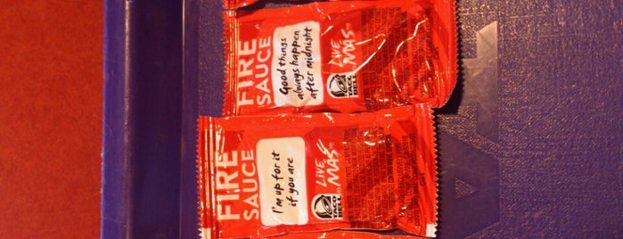 Taco Bell is one of Places often at.