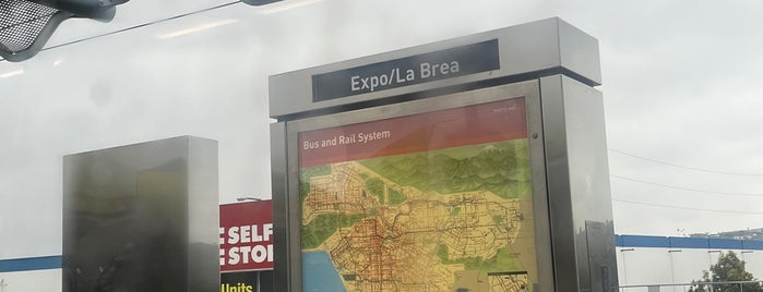 Metro Rail - Expo/La Brea/Ethel Bradley Station (E) is one of Transit: LA Metro Rail 🚆.
