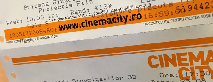 Cinema City is one of Best places in  Romania.