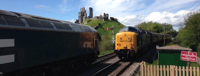 Corfe Castle Steam Railway Station is one of Things to do from The Pink House Lulworth Dorset.