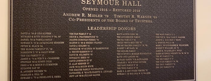 Seymour Hall is one of School Buildings.