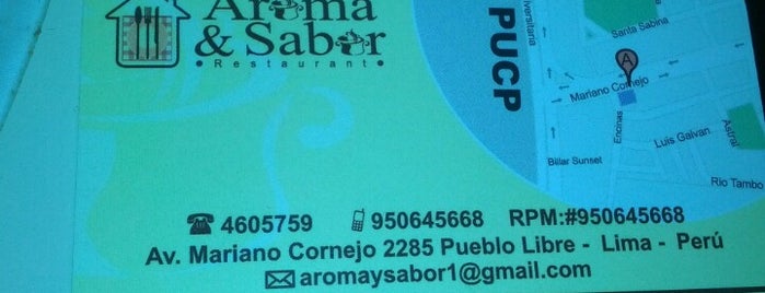 Aroma & Sabor is one of Comida.