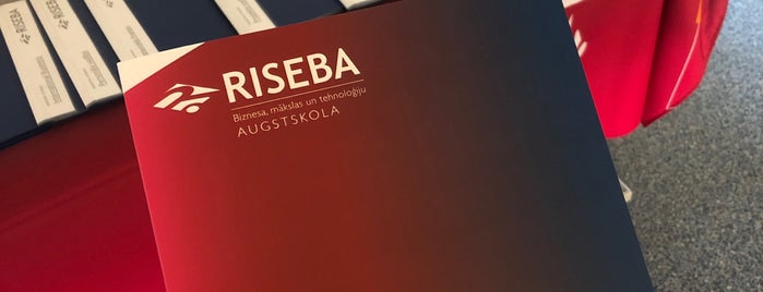 "RISEBA" University of Business, Arts and Technology is one of Te nu man būs būt.
