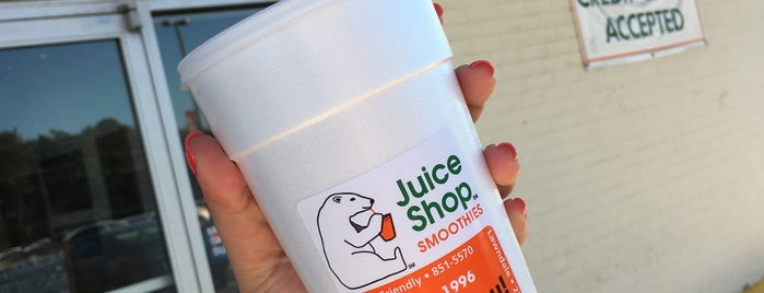 The Juice Shop is one of สถานที่ที่ Stacy ถูกใจ.