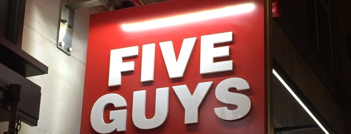 Five Guys is one of สถานที่ที่บันทึกไว้ของ N..