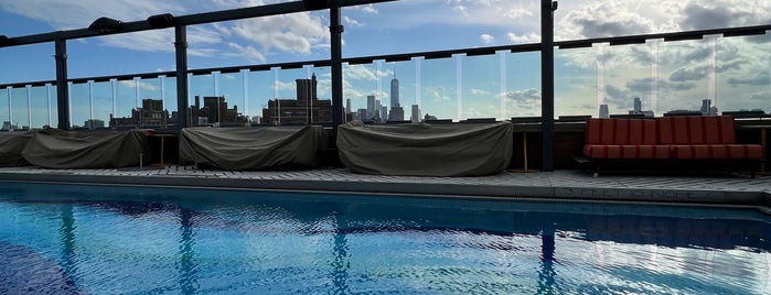 Gansevoort's Rooftop Swimming Pool is one of New York, New York.