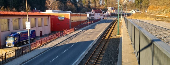 Železniční zastávka Jablonec nad Nisou dolní nádraží is one of Jizerskohorská železnice.