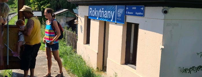 Železniční zastávka Rokytňany is one of Železniční stanice ČR (R-Š).
