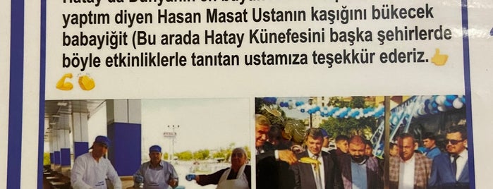 Künefeci Hasan Masat is one of Yunus'un Beğendiği Mekanlar.