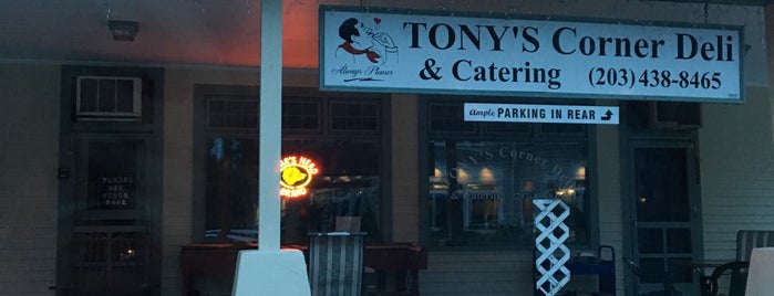Tony's Corner Deli is one of Fairfield County.