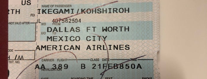 American Airlines Ticket Counter is one of Alberto J S'ın Beğendiği Mekanlar.