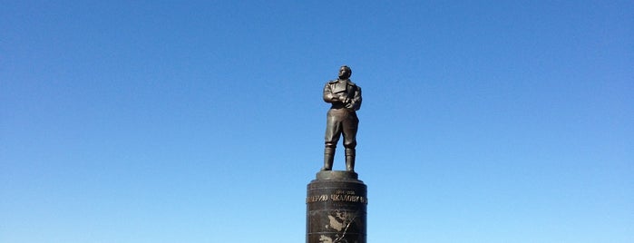 Monument to Valery Chkalov is one of Нижний Новгород.