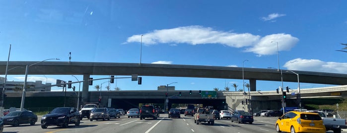 Interstate 405 at Exit 55B is one of Los Angeles area highways and crossings.