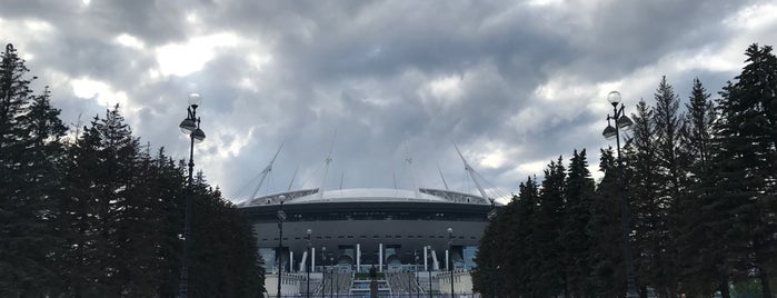 Gazprom Arena is one of Tempat yang Disukai Катя.