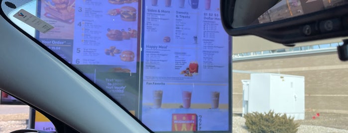 McDonald's is one of regular spots.