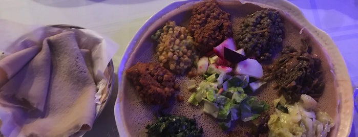 Saba Ethiopian Cuisine is one of สถานที่ที่บันทึกไว้ของ Jacquie.