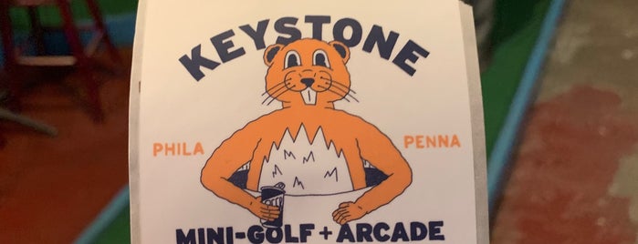Keystone Mini-Golf and Arcade is one of Philly.