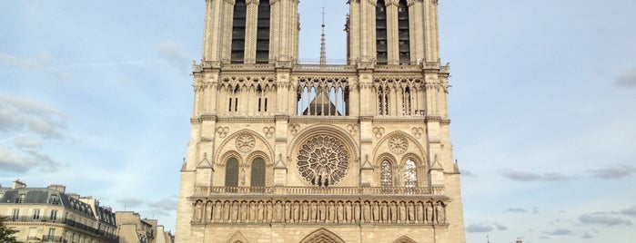 Cathédrale Notre-Dame de Paris is one of Paris, France 2015.