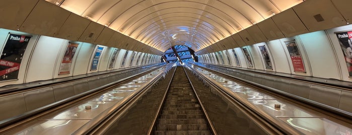 Metro =B= Invalidovna is one of Prague metro B yellow line.