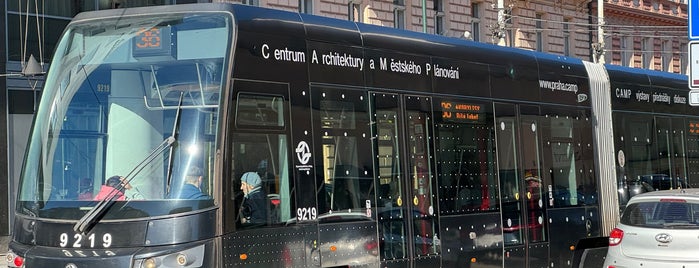Masarykovo nádraží (tram, bus) is one of Tramvajové zastávky v Praze.