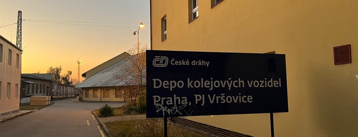 Železniční zastávka Praha-Vršovice depo is one of Železniční stanice ČR: P (9/14).