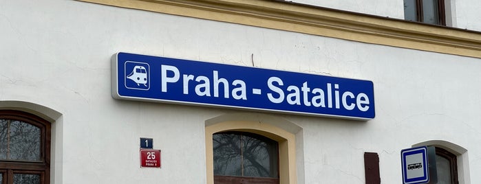 Železniční stanice Praha-Satalice is one of Linka S3 Praha - Neratovice - Mladá Boleslav.