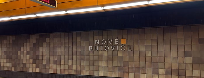 Metro =B= Nové Butovice is one of Pražské metro.