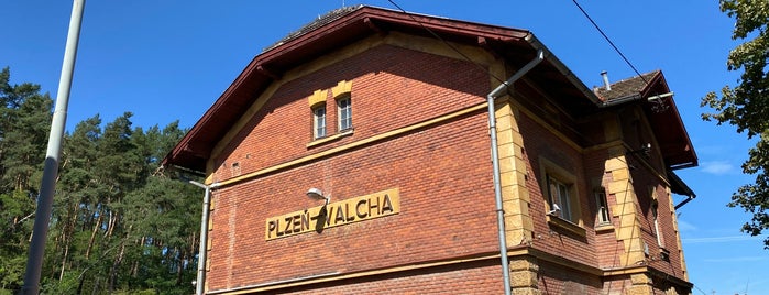 Železniční stanice Plzeň-Valcha is one of Železniční stanice ČR: P (9/14).