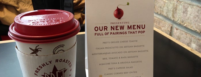Pret A Manger is one of New York Fast Food (Healthier).