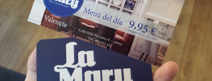 La Mary Restaurant is one of Valencia.