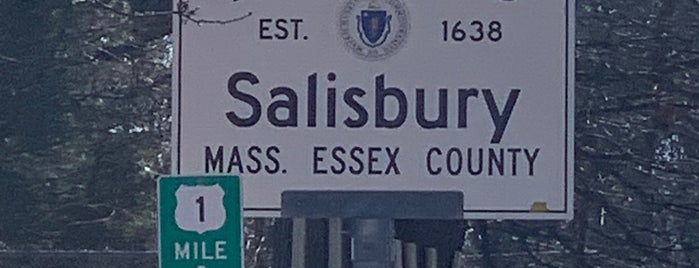 Salisbury, MA / Seabrook, NH State Line @ Route 1 is one of Places I've Created.