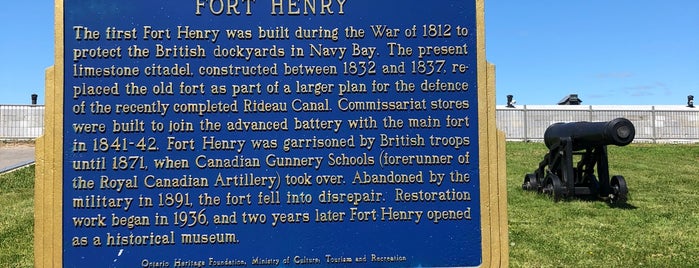 Fort Henry National Historic Site is one of TO.