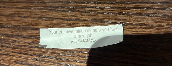 P.F. Chang's is one of My Food Places.