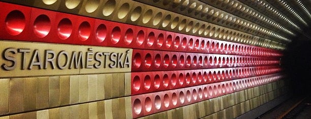 Metro =A= Staroměstská is one of Angel'in Beğendiği Mekanlar.