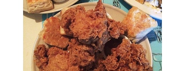 Places serving fried chicken