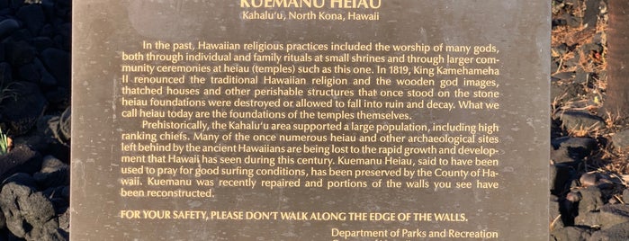 Kuemanu Heiau is one of Hawai‘i.