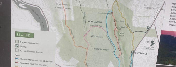 Monument Mountain Trail is one of Berkshires.