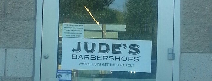 Jude's Barbershop is one of James'in Kaydettiği Mekanlar.