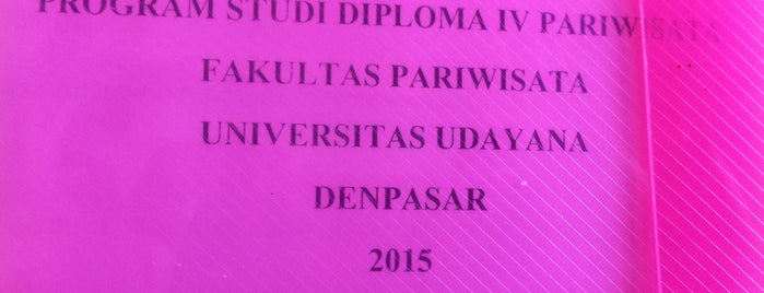 Fakultas Pariwisata is one of Universitas Udayana Kampus Sudirman.